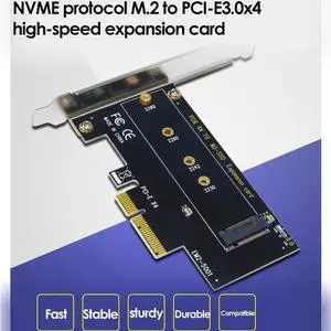 Add On Card NVME Adapter Card M.2 To PCI E 3.0X4 High Speed Computer Expansion Card M2 NGFF M Key SSD Conversion Card