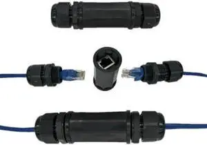 Aomoproing Shenzhong Locking Waterproof CAT6 RJ45 Female to Female Lan Ethernet Network Extension Adapter Coupler