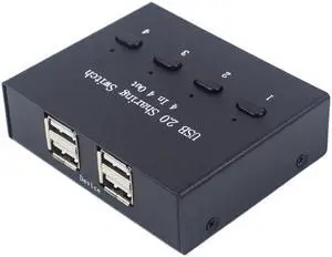USB Switch For Xiaomi Mi Box Keyboard Mouse Printer Monitor 4 PCs Sharing 4 Devices USB2.0 Switch