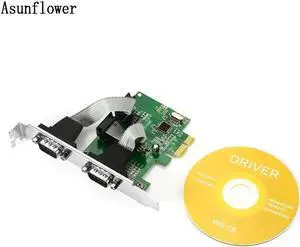High Speed 2 Port RS-232 RS232 Serial Port COM to PCI-E PCI Express Card
