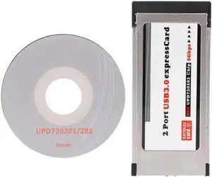 1 Set PCI-E PCI Express To 2 Port USB 3.0 34 mm Expresscard Card Converter Adapter And