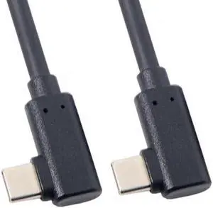 CY USB-C Type-C to Type-C Cable Gen2 10Gbps 65W Dual 90 Degree Left Right Angled Type