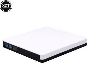 USB 3.0 &Type C DVD Drive, CD Burner Driver Drive-free High-speed Read-write Recorder, External DVD-RW Reader optical drive case