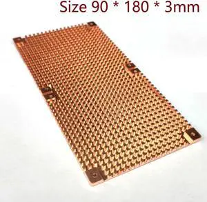 RTX 3060 3080 3090 Backplane Pure Copper Heat Sink Graphics Card Memory Auxiliary Radiator 90X180MM Thickness 3MM