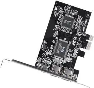 PCI-E PCI Express FireWire 1394a IEEE 1394 Controller Card with Firewire Cable Computer Components