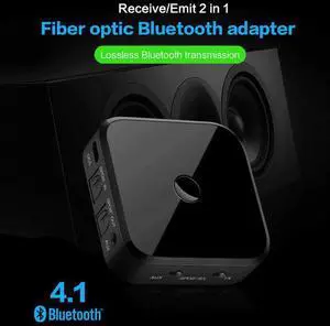 4.1 Wireless Bluetooth Receiver TX16 3.5mm Apt-x Wireless Stereo Adapter With Optical Toslink/SPDIF For Smartphone PC TV