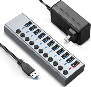 11 Ports USB 3.0 Splitter Computer Extender USB HUB Fast Charging Port External 12V Power Supply for Mac Pro-US Plug 11 Ports USB 3.0 Splitter Computer Extender USB HUB Fast Charging Port External 12V Power Supply for Mac Pro-US Plug