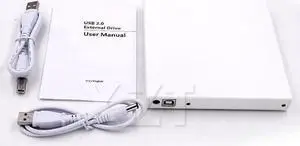 RW Burner Writer External Optical Drives DVD ROM Player for Laptop Computer pc, Windows7/8 USB 2.0 DVD Drive Combo CD