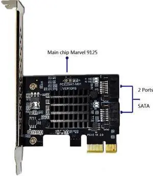 PCI E SATA card PCI E 1X Cards PCI Express to SATA 3.0 2Ports SATA III Expansion Adapter Boards add on card