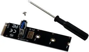 NGFF to PCI-E Riser Card M2 Slot to PCIe Expansion Card Convertor USB 3.0 Extender Adapter for Graphics Cards for BTC Miner