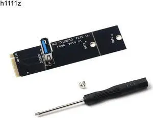 NGFF to PCI E 16x Slot Riser Card PCIE to M2 Adapter USB 3.0 Extender M.2 M Key for Graphics Card for BTC Miner Antminer Mining