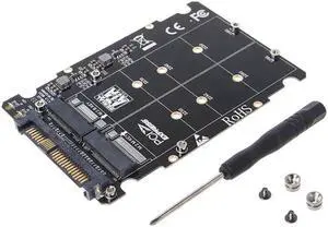 M.2 SSD to U.2 Adapter 2 in 1 M.2 NVMe Key B/M NGFF SSD to PCI-e U.2 SFF-8639 Adapter PCIe M2 Converter Desktop Computer M.2 SSD to U.2 Adapter 2 in 1 M.2 NVMe Key B/M NGFF SSD to PCI-e U.2 SFF-8639 Adapter PCIe M2 Converter Desktop Computer