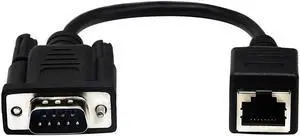 DB9-RJ45 Cable VGA External Thread To RJ45 Internal Thread Extension Line Adapter Converter Cable Soft Line