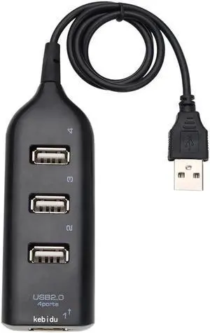 Mini USB 2.0 Hi Speed 4 Port USB Hub Splitter Hub Phone Data Charging Adapter For PC Computer For Portable Hard Drives