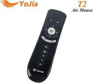 Aomoproing Gyroscope Mini Fly T2 Air Mouse 2.4G Wireless Keyboard Mouse For Android TV Box remote control 3D Sense Motion Media Player