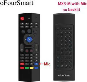 Aomoproing MX3-M Air Mouse MX3 Remote Control with Voice 2.4G RF Wireless Keyboard For tx3 mini A95X X96 T95Z Plus Android TV Box