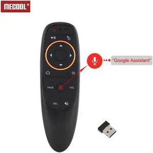 Aomoproing G10 Air Mouse Voice Control 2.4GHz Wireless Google Microphone USB Receiver Gyro Sensing Smart Remote Control for Android TV BOX