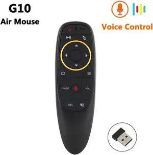 Aomoproing G10 Voice Control Wireless Air Mouse 2.4G RF Gyro Sensor Smart Remote Control with Microphone for X96 TX3 Android TV Box Mini PC
