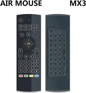 Aomoproing MX3 MX3-L Backlit Air Mouse T3 Smart Remote Control 2.4G RF Wireless Keyboard For X96 tx3 mini A95X H96 pro Android TV Box