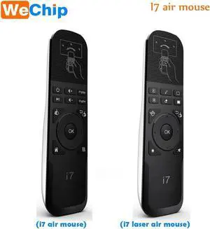 Aomoproing Wechip Mini Fly Air Mouse i7/i7 laser 2.4G Wireless Remote Built-in 6 Axis for PC/Smart tv/Android Box/PS3 Motion Sensing Gamer