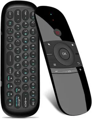 Aomoproing Hot W1 Fly Air Mouse Wireless Keyboard 2.4G Rechargeble Motion Sense Mini Remote Control For Smart Android TV BOX
