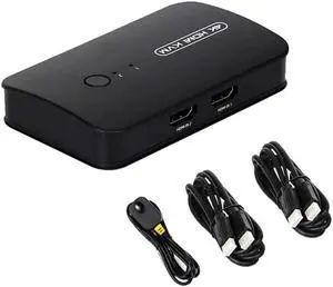 HDMI-compatible KVM Switch with Extender 1080p Share 2xUSB Disk Monitor Printer Keyboard Mouse for 2 computers