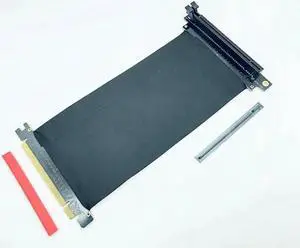 Riser PCI E x16 To x16 graphics card upright Riser Extension ribbon Cable For Alpha 550RGB 330 Water cooled Tower case PCIe 16x