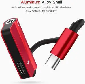 Headphone Adapter Charge For Oneplus 7 Pro Huawei Xiaomi USB C Jack Dongle Type C 3.5mm Aux Audio Splitter Cable Charging