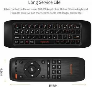 Aomoproing 2.4G Fly Air Mouse Raspberry pi 3 Wireless Keyboard Remote control Learning keyboard Combo for Android Smart TV Box Computer
