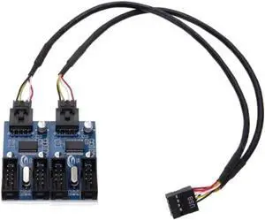 Connectors 1 To 4 Circuit Board Multiple Motherboard USB Computer Accessories Extension Cable Splitter Easy Install 9Pin Header