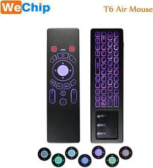 Aomoproing T6 Air Mouse English Version 2.4G Fly Air mouse keyboard Wireless touchpad Remote Control For TV Box Smart TV Computer Projector