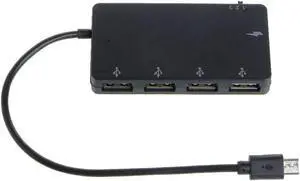 Micro USB OTG 4 Port Hub Power Charging Adapter OTG HUB USB Splitter Cable for Android Windows Laptop PC