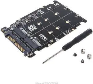 M.2 SSD to U.2 Adapter 2 in 1 M.2 NVMe Key B/M NGFF SSD to PCI e U.2 SFF 8639 Adapter PCIe M2 Converter