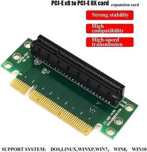Connector Adapter Expansion Card PCI Express Mini High-Capacity PCI-E 8X To 8X Computer Network Card Adapter