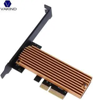 Key M.2 NVMe SSD NGFF Type To PCIE PCI-E PCI Express 4X Adapter Card With Heatsink Computer Adapter For PC