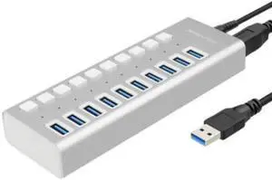 Acasis 10 port USB 3.0 Splitter With Power Supply Multi interface Expansion HUB Acasis 10 port USB 3.0 Splitter With Power Supply Multi interface Expansion HUB