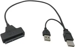 10 Packs USB SATA Cable Adapter USB 2.0 to SATA Converter Cable 22 Pin Serial ATA for 2.5 Inch HDD/ SSD/ Laptop Hard Drive Disk