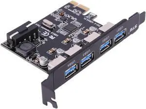 4 Port PCI-e to USB 3.0 Hot Swap Plug & Play Converter Extender Card PCIe 2.0 Standard NEC Chipset PCI Express Expansion Card