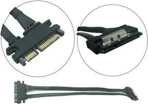 30cm 22Pin SATA Cable Male to Female 7+15 Pin Serial ATA SATA Data Power Combo Extension Cable Connector Conterver