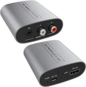 MB07 HDMI-ARC KVM 1input(HDMI)-2output(StereoAUDIORCA AUDIO) adapter extractor converter PCM2.0 audio extractor converter CEC