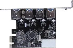 PCI-E 5.1 Channels Expannsion Card Expansion Card 4 Port USB3.0 PCI Express Card Support Windows XP/7/8/Vista