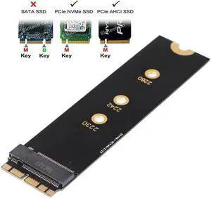 Aomoproing M.2 PCIE NVME SSD M.2 nVME SSD Adapter Card for Upgrade 2013-2015 Year Macs(Not Fit Early 2013 MacBook Pro)