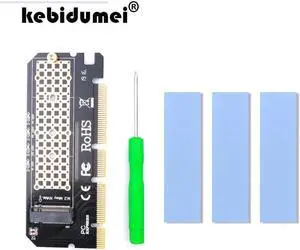 M.2 NVME PCIE to M2 Adapter LED NVME SSD M2 PCIE x16 Expansion Card Computer Adapter Interface M.2 NVMe SSD To PCIE