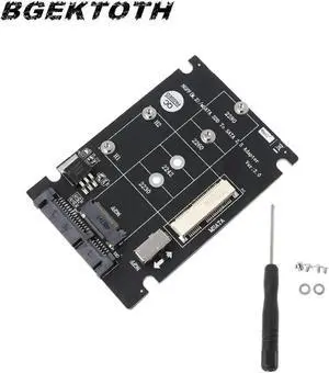 2-In-1 mSATA To SATA NGFF(M.2) To SATA3 Converter Adapter Card Support mSATA/M.2 NGFF SSD Solid State Disk For Desktop PC