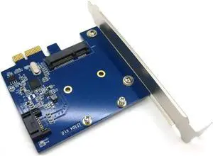 PCI-E Express PCIe to mSATA SSD SATA 3.0 III Combo Extender Adapter Card 6.0 Gbps