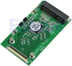 Mini PCI-E mSATA SSD To 40pin 1.8" ZIF Cable Adapter Card