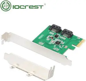 Aomoproing 2 Port SATA III PCI-e 2.0 x1 RAID Card with Low Profile Bracket