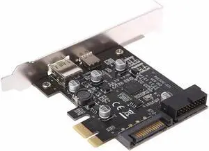 PCI-E Express To USB 3.1 Type-C USB-C Plug Power Charger Expansion Card Adapter With CD Driver for PC Computer