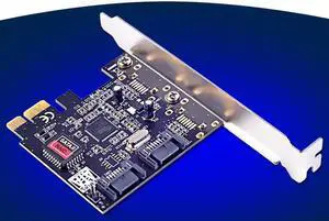 Aomoproing 2 Ports SATA 2.0 PCI-E Raid Controller Card SIL3132 Chipset for Silicon RAID 0 1