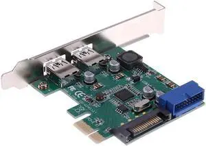 4 Ports USB3.0 5Gb/s PCI Express PCIE PCI-E Expansion Card With 2 External Ports And 2 Internal 19Pin Headers